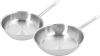 Demeyere Cosi 3 Stainless Steel Frying Pan Set 24cm + 28cm