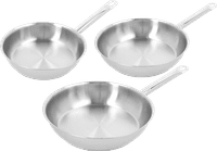 Demeyere Cosi 3 Stainless Steel Frying Pan Set 24cm + 28cm + 32cm