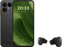 Fairphone 6 256GB Zwart 5G + Fairphone Fairbuds True Wireless Earbuds Zwart