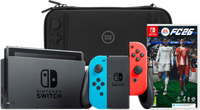Nintendo Switch Rood/Blauw + EA Sports FC 26 + BlueBuilt Beschermhoes
