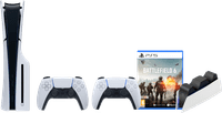 PlayStation 5 Slim Disc Edition + Battlefield 6 + Extra Controller Wit + Oplaadstation