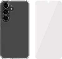 BlueBuilt Protective Back Cover Samsung Galaxy S25 Transparant + Screenprotector Glas