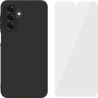 BlueBuilt Samsung Galaxy A17 Back Cover Black + BlueBuilt Screen Protector Glass