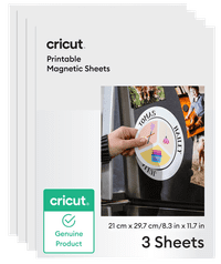 Cricut Printbare Magneetvellen A4 21 x 29,7 cm (3 vellen)