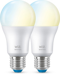 WiZ Smart Light 2-pack - Warm White to Cool White Light - E27 Matte