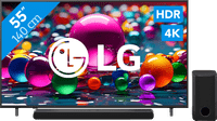 LG 55 inches 4K Smart UA75 + LG DS77TY