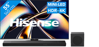 Hisense 55 inches ULED Mini-LED U8Q (2025) + Hisense AX3120Q