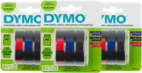 DYMO Embossing Tape 9mm 3 kleuren 3-pack