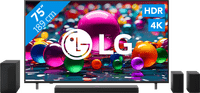 LG 75" 4K Smart UA75 + LG DS70TR