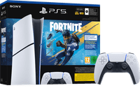 PlayStation 5 Slim Digital Edition Fortnite Bundle + Extra Controller White