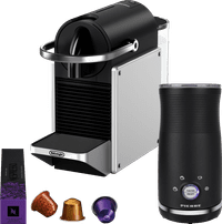 De'Longhi Nespresso Pixie EN127.S + Pierre Melkopschuimer
