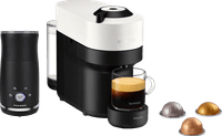 Krups Nespresso Vertuo Pop XN9201 Coconut White + Pierre Melkopschuimer