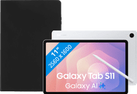Samsung Galaxy Tab S11 11 inch 256GB Wifi Zilver + Book Case Zwart