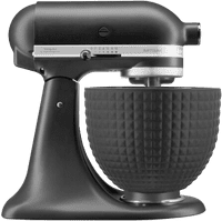 KitchenAid Artisan Mixer 5KSM125EBM Matte Black + Design Mixing Bowl Black