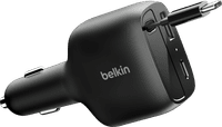 Belkin Power Delivery and Quick Charge Car Charger with 2 USB Ports and USB-C Cable 75W