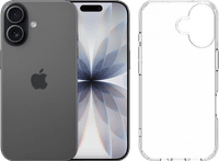 Apple iPhone 17 256GB Wit + BlueBuilt Protective Back Cover Transparant