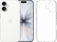 Apple iPhone 17 512GB Wit + BlueBuilt Protective Back Cover Transparant