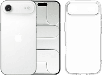 Apple iPhone Air 256GB Wit + BlueBuilt Protective Back Cover Transparant