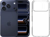 Apple iPhone 17 Pro 256GB Blue + BlueBuilt Protective Back Cover Transparent