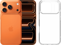 Apple iPhone 17 Pro 1TB Orange + BlueBuilt Protective Back Cover Transparent