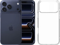 Apple iPhone 17 Pro Max 512GB Blue + BlueBuilt Protective Back Cover Transparent