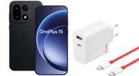 OnePlus 15 512GB Zwart 5G + OnePlus SuperVOOC Oplader 120W + Usb C kabel