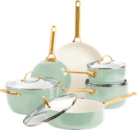 GreenPan Padova pannenset 10-delig Mint Green