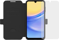 BlueBuilt Samsung Galaxy A16 4G/5G Book Case Zwart + Screenprotector Glas