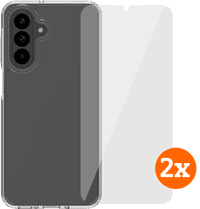 BlueBuilt Protective Back Cover Samsung Galaxy A26 Transparant + Screenprotector Duo Pack