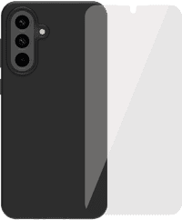 BlueBuilt  Samsung Galaxy A56 Back Cover Zwart + BlueBuilt screenprotector Glas