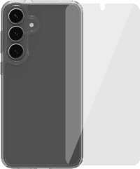 BlueBuilt Protective Back Cover Samsung Galaxy S25 Plus Transparant + Screenprotector Glas