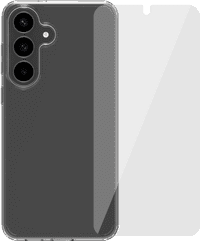 BlueBuilt Protective Back Cover Samsung Galaxy S25 FE Transparant + Screenprotector Glas