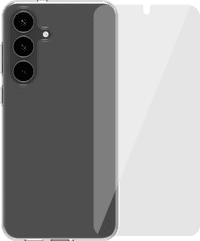 BlueBuilt Samsung Galaxy S25 FE Back Cover Transparant + Screenprotector Glas