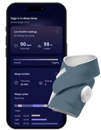 Owlet Dream Sock Bedtime Blue OW-DS-BL