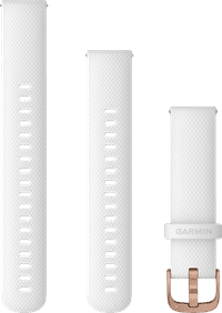 Garmin Siliconen Bandje Wit/Roségoud 18mm