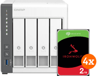 QNAP TS-433-4G + Seagate Ironwolf 2TB 4-Pack