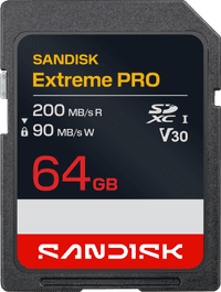 SANDISK Extreme PRO SDHC 64GB 200MB/s