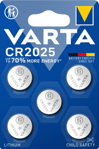 Varta Lithium Coin CR2025 BLI 5 stuks