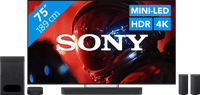 Sony Bravia 9 II True RGB 75" (2026) + Sony Bravia Theatre System 6 Zwart
