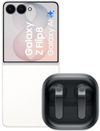 Samsung Galaxy Z Flip 8 512GB Wit 5G + Samsung Galaxy Buds4 Zwart