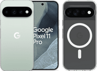 Google Pixel 11 Pro 256GB Lichtgroen 5G + BlueBuilt Back Cover Transparant
