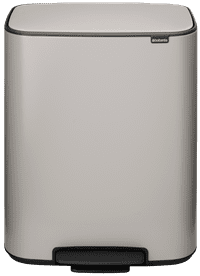 Brabantia Bo Pedal Bin 2 x 30 Liter Soft Grey
