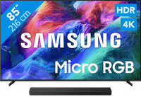 Samsung Micro RGB 85" R85H (2026) + Samsung HW-QS90H (2026)