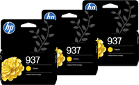 HP 937 Cartridge Geel (3 stuks)