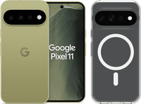Google Pixel 11 256GB Groen 5G + BlueBuilt Back Cover Transparant