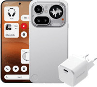 Nothing Phone (4a) Pro 256GB Silver 5G + BlueBuilt Charger with USB-C Port 45W White