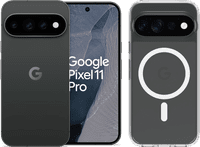 Google Pixel 11 Pro 256GB Zwart 5G + BlueBuilt Back Cover Transparant