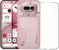 Nothing Phone (4a) 256GB Roze 5G + BlueBuilt Back Cover Transparant