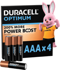 Duracell Alkaline Optimum AAA batteries 4 units