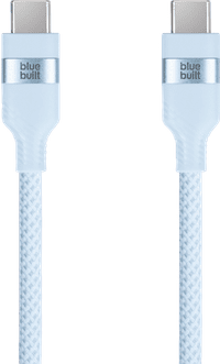 BlueBuilt Usb C naar Usb C Kabel 1,5m Nylon Lichtblauw